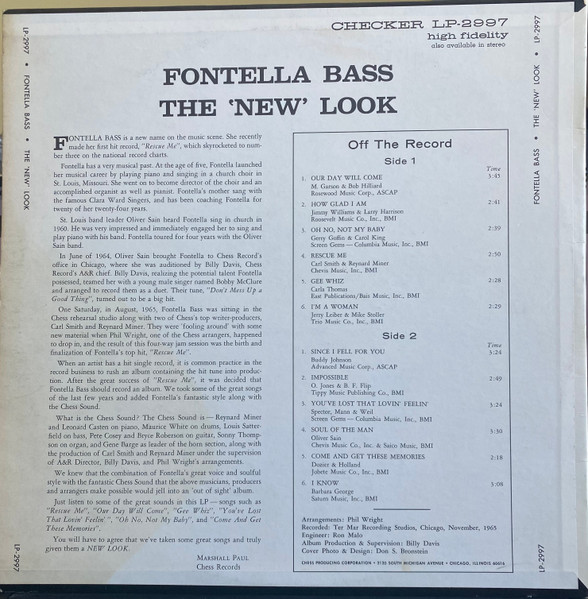 Fontella Bass - The 'New' Look | Checker (LPS -2997) - 2 Fontella Bass - The 'New' Look | Checker (LPS -2997) - 2