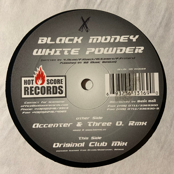 Black Money - White Powder | Hot Score Records (HS 013169) - 2