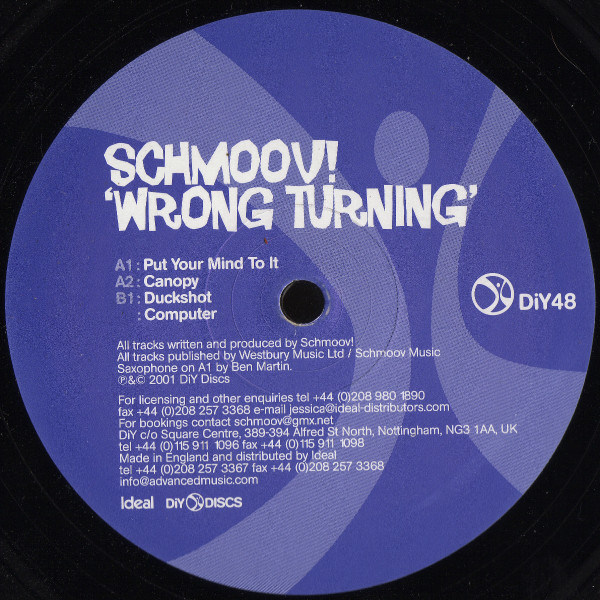 Schmoov! - Wrong Turning | DiY Discs (DiY48) - main Schmoov! - Wrong Turning | DiY Discs (DiY48) - main