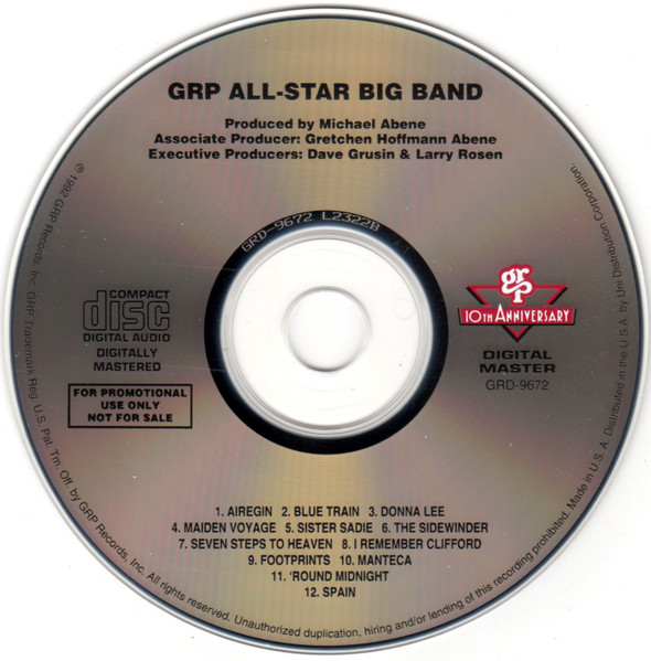 GRP All-Star Big Band - GRP All-Star Big Band | GRP (GRD-9672) - 3