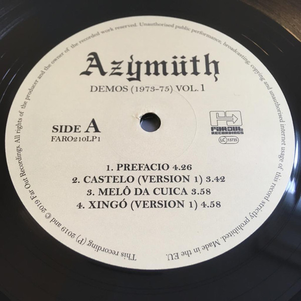 Azymuth - Demos (1973-75) Vol. 1 | Far Out Recordings (FARO210LP1) - 3 Azymuth - Demos (1973-75) Vol. 1 | Far Out Recordings (FARO210LP1) - 3