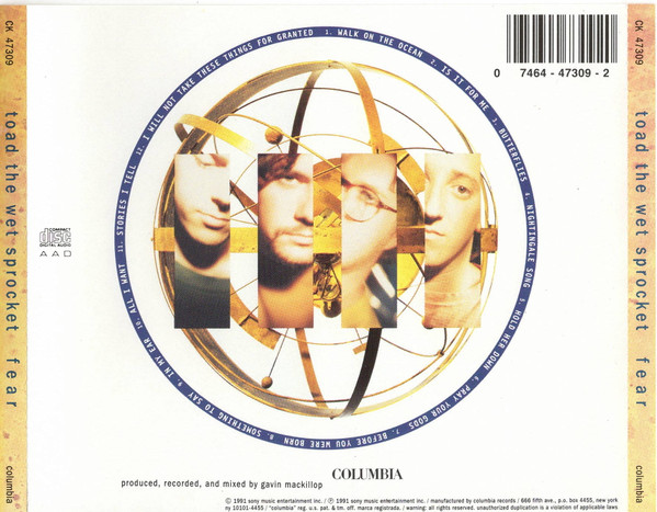 Toad The Wet Sprocket - Fear | Columbia (CK 47309) - 2
