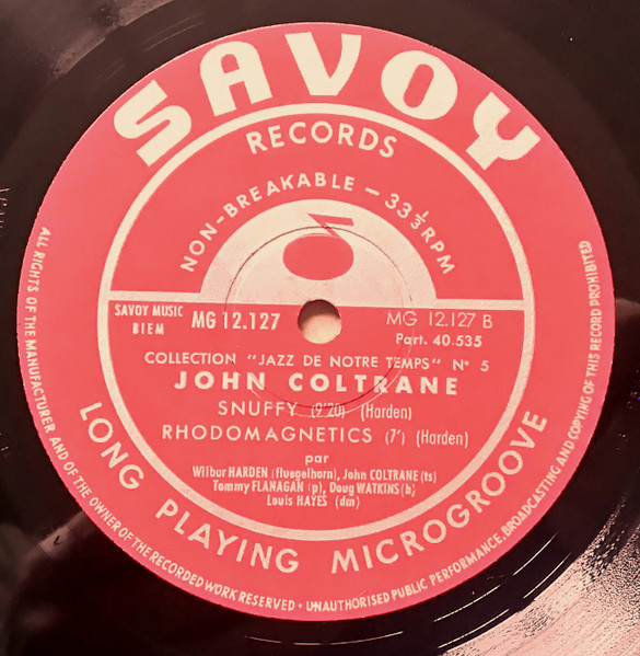 Wilbur Harden , John Coltrane , Tommy Flanagan , Doug Watkins , Louis Hayes - Mainstream - The East Coast Jazz Scene  | Savoy Records (MG 12127) - 4 Wilbur Harden , John Coltrane , Tommy Flanagan , Doug Watkins , Louis Hayes - Mainstream - The East Coast Jazz Scene  | Savoy Records (MG 12127) - 4