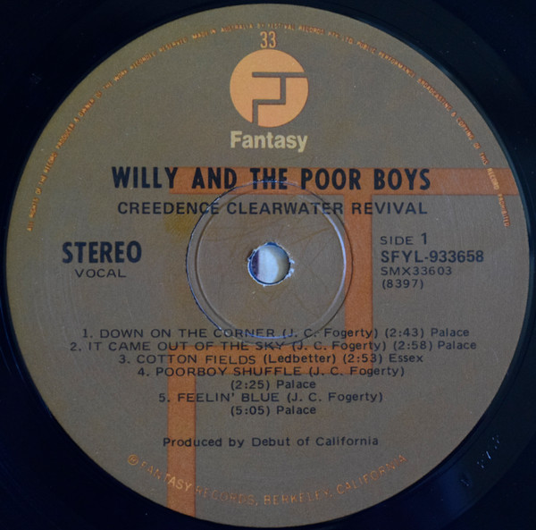 Creedence Clearwater Revival - Willy And The Poor Boys | Fantasy (SFYL 933658) - 3 Creedence Clearwater Revival - Willy And The Poor Boys | Fantasy (SFYL 933658) - 3