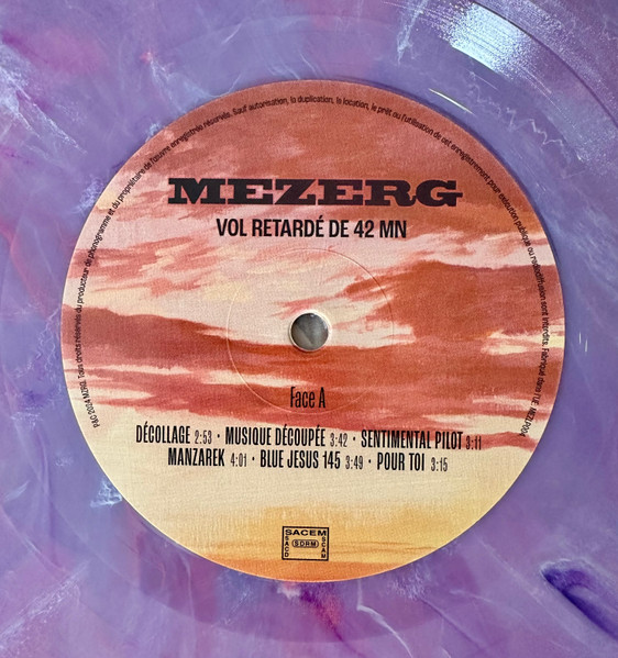 MEZERG - Vol Retardé de 42 Mn (Limited Edition - Lavender marble swirl Vinyl) [Vinyl] | Diggers Factory (MEZLP004) - 4