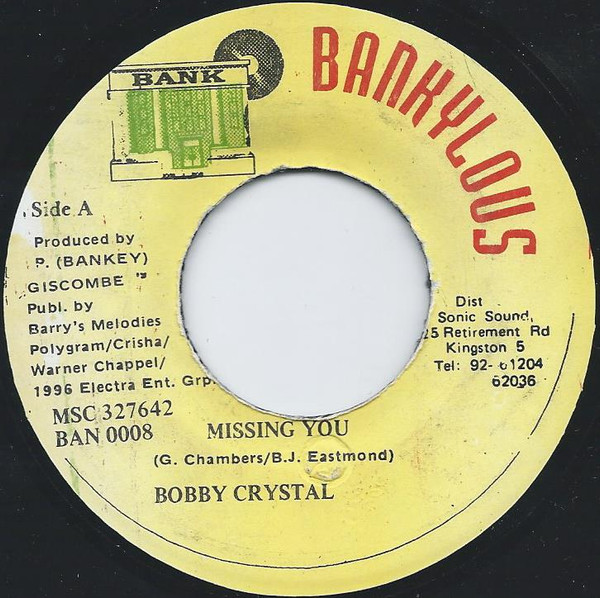 Bobby Crystal - Missing You | Bankylous (BAN 0008) - main