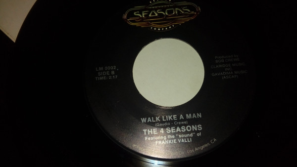 The Four Seasons Featuring The "Sound" Of Frankie Valli - Sherry / Walk Like A Man | The Four Seasons Record Company (LM 0002) - 2