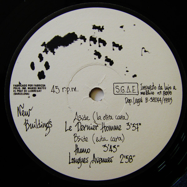New Buildings - Le Dernier Homme | Klamm Records (K-00B) - 3