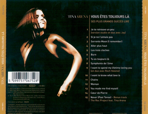 Tina Arena - Vous Êtes Toujours Là | Columbia (COL 5106752) - 2