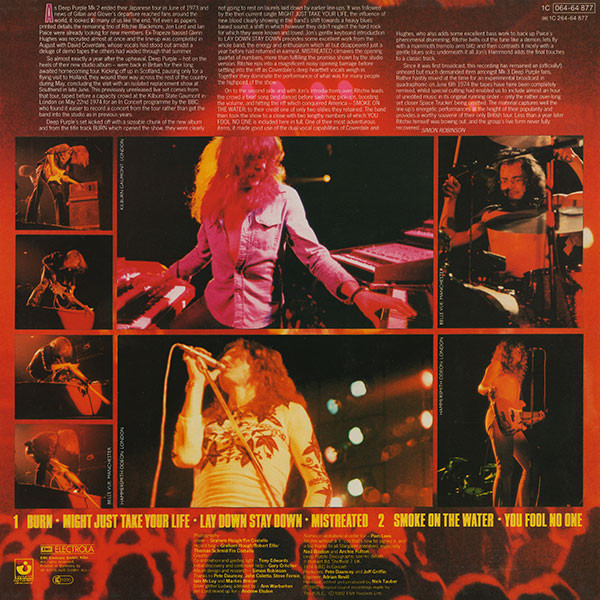 Deep Purple - Live In London | Harvest (1C 064-64 877) - 2 Deep Purple - Live In London | Harvest (1C 064-64 877) - 2