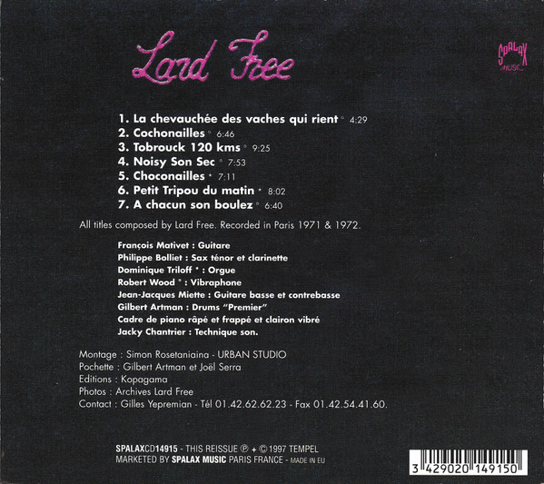 Lard Free - Unnamed | Spalax Music (SPALAXCD14915) - 2 Lard Free - Unnamed | Spalax Music (SPALAXCD14915) - 2