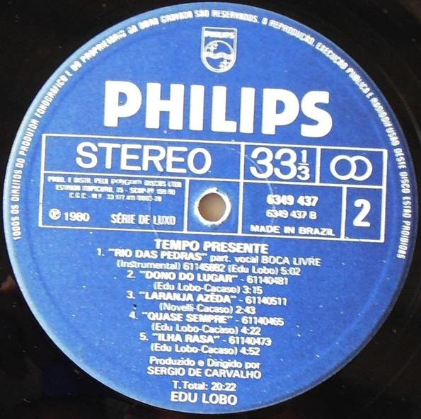 Edu Lobo - Tempo Presente | Philips (6349 437) - 4