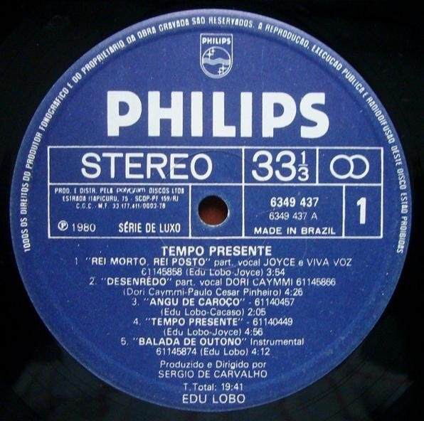 Edu Lobo - Tempo Presente | Philips (6349 437) - 3