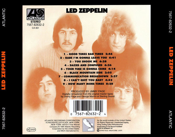 Led Zeppelin - Led Zeppelin | Atlantic (7567-82632-2) - 2