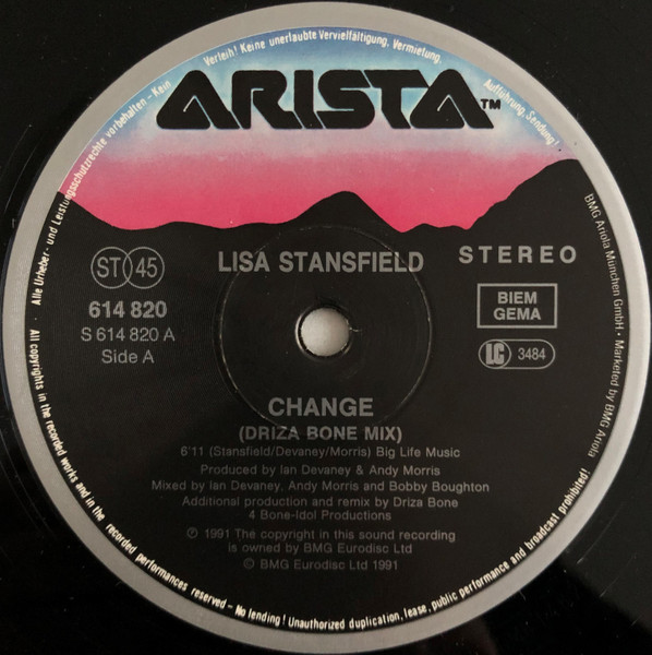 Lisa Stansfield - Change | Arista (614 820) - 3 Lisa Stansfield - Change | Arista (614 820) - 3