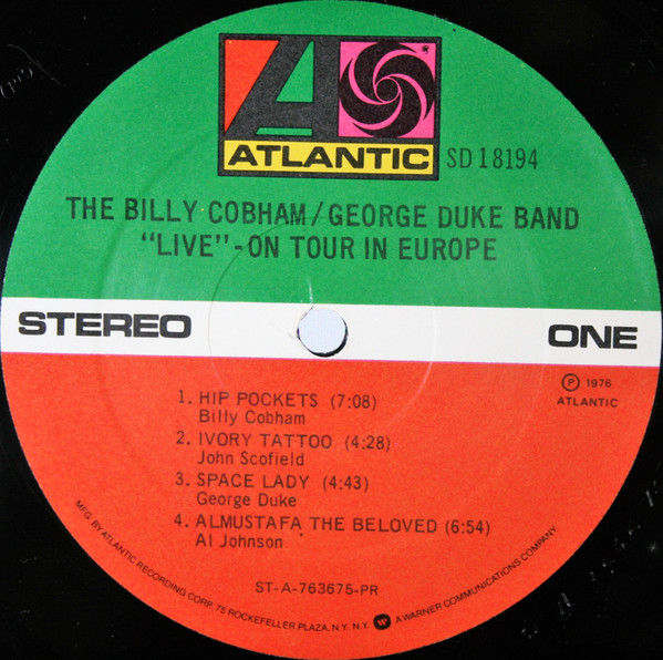 The Billy Cobham / George Duke Band - "Live" On Tour In Europe | Atlantic (SD 18194) - 3