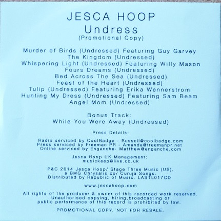 Jesca Hoop - Undress | Last Laugh Records (LASTL017CD) - 2