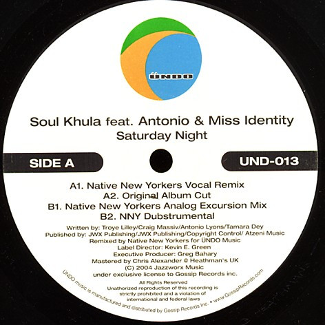 Soul Khula - Saturday Night | Ündo Music (UND-013) - 2