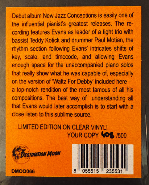 Bill Evans - New Jazz Conceptions | Destination Moon (DMOO 066LP) - 2
