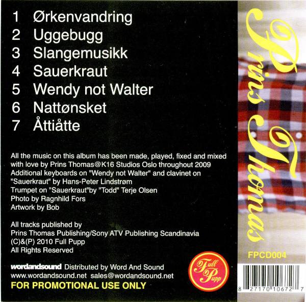 Prins Thomas - Prins Thomas | Full Pupp (FPCD004) - 2