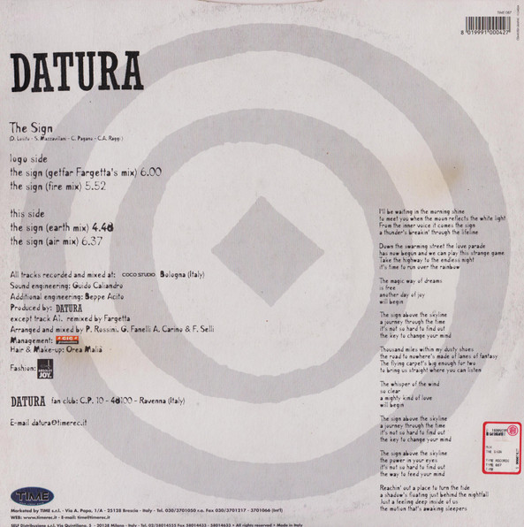 Datura - The Sign | TIME (TIME 087)