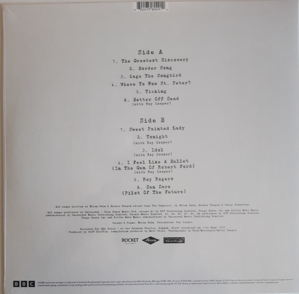 Elton John With Ray Cooper - Live From The Rainbow Theatre | Rocket Entertainment (756 049-1) - 3 Elton John With Ray Cooper - Live From The Rainbow Theatre | Rocket Entertainment (756 049-1) - 3