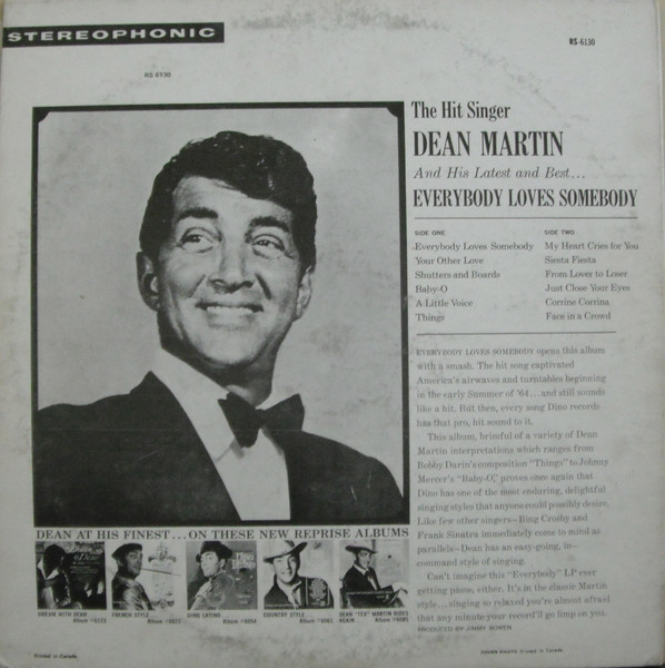 Dean Martin - Everybody Loves Somebody | Reprise Records (RS 6130) - 2 Dean Martin - Everybody Loves Somebody | Reprise Records (RS 6130) - 2