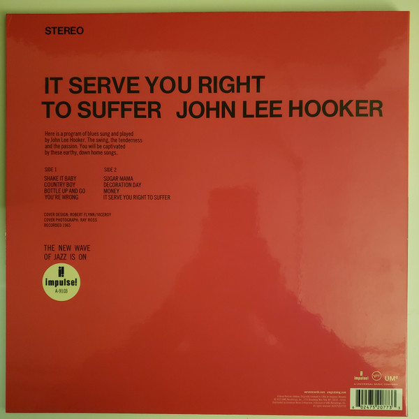 John Lee Hooker - It Serve You Right To Suffer | Impulse! (AS-9103) - 4