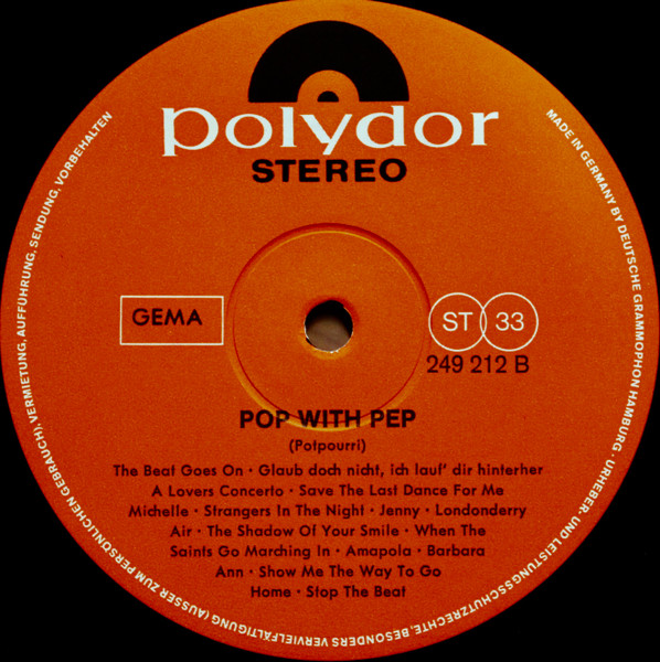 Various - Pop With Pep | Polydor (249 212) - 4