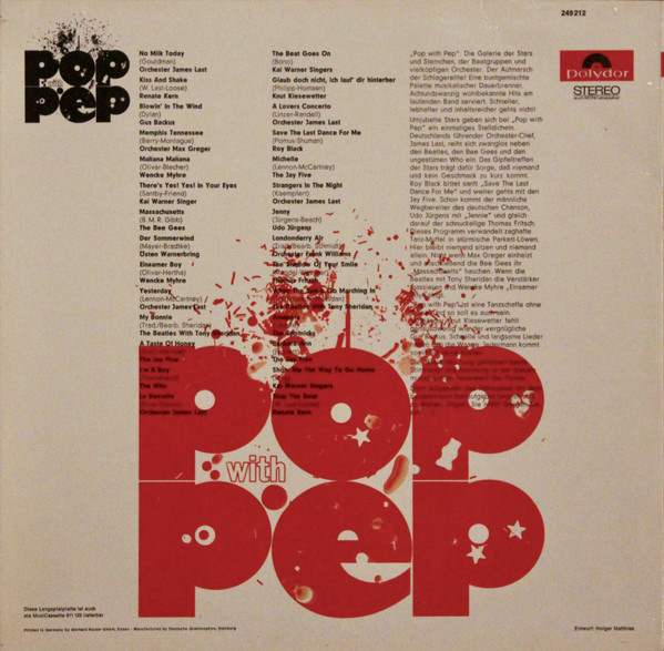 Various - Pop With Pep | Polydor (249 212) - 2