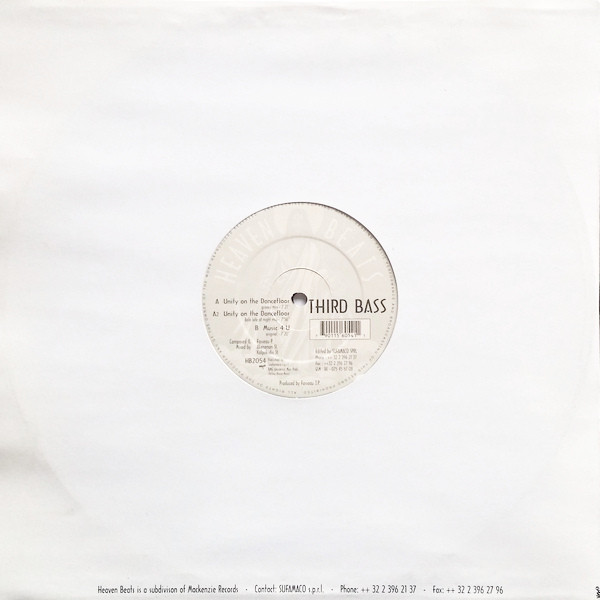 Third Bass - Unity On The Dancefloor | Heaven Beats Rec. (HB 2054) - 4 Third Bass - Unity On The Dancefloor | Heaven Beats Rec. (HB 2054) - 4