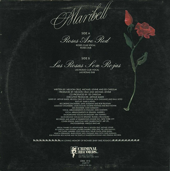 Maribell - Roses Are Red | Criminal Records (CR12-013) - 2 Maribell - Roses Are Red | Criminal Records (CR12-013) - 2