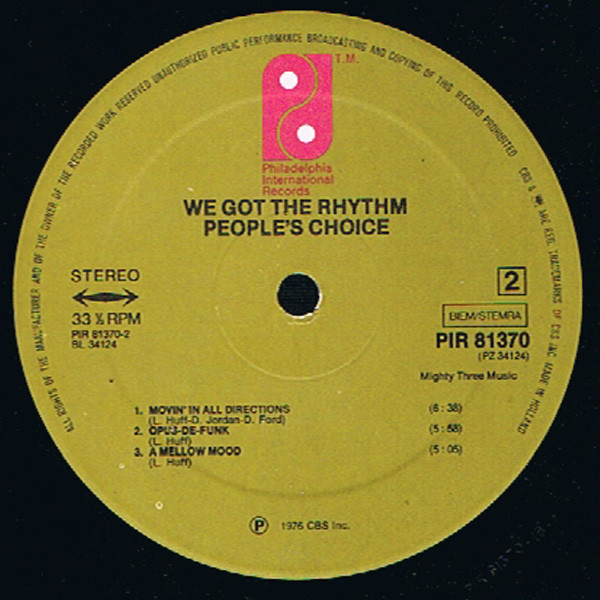 People's Choice - We Got The Rhythm | Philadelphia International Records (PIR 81370) - 4 People's Choice - We Got The Rhythm | Philadelphia International Records (PIR 81370) - 4