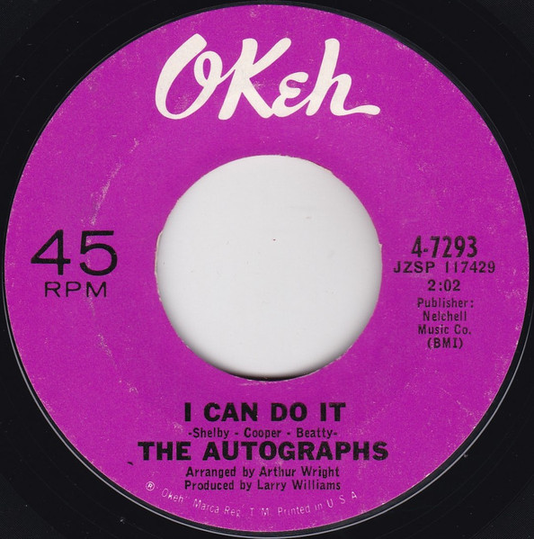 The Autographs - I'm Gonna Show You How To Love Me / I Can Do It | Okeh (4-7293) - 2 The Autographs - I'm Gonna Show You How To Love Me / I Can Do It | Okeh (4-7293) - 2