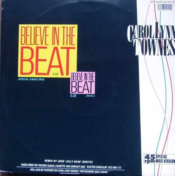 Carol Lynn Townes - Believe In The Beat | Polydor (881 414-1) - main