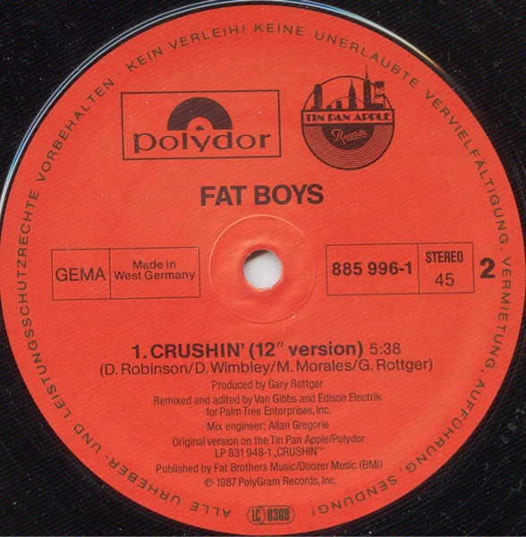 Fat Boys And The Beach Boys - Wipeout! | Polydor (885 996-1) - 4 Fat Boys And The Beach Boys - Wipeout! | Polydor (885 996-1) - 4