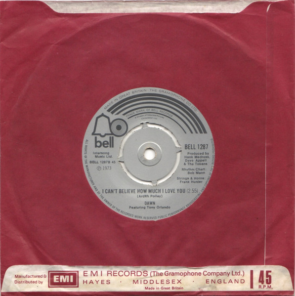 Dawn Featuring Tony Orlando - Tie A Yellow Ribbon Round The Ole Oak Tree | Bell Records (BELL 1287) - 4