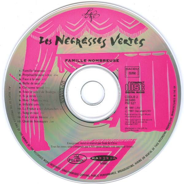 Les Negresses Vertes - Famille Nombreuse | Delabel (CDDLB 2) - 3 Les Negresses Vertes - Famille Nombreuse | Delabel (CDDLB 2) - 3
