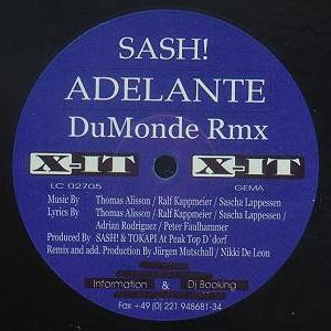 Sash! - Adelante | X-IT Records (XLTD 9907) - 3