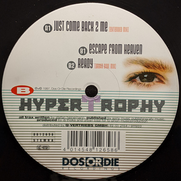 Hypertrophy - Just Come Back 2 Me | Dos Or Die Recordings (DOS 041) - 2 Hypertrophy - Just Come Back 2 Me | Dos Or Die Recordings (DOS 041) - 2