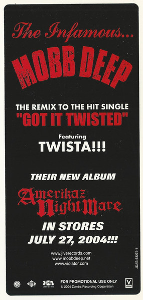 Mobb Deep Featuring Twista - Got It Twisted Remix | Infamous Records (JDAB-63275-1) - 4