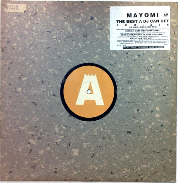 Mayomi - The Best A DJ Can Get (Remixes) | 12INC (12may3) - main