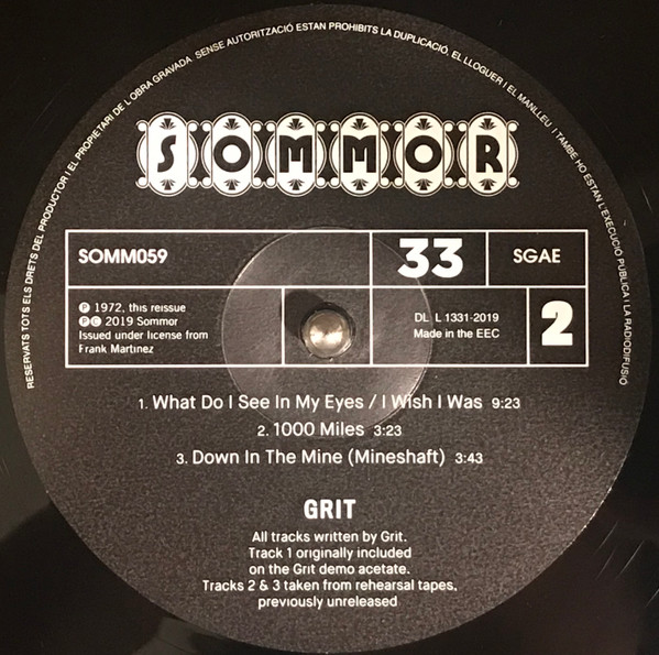 Grit - Grit | Sommor (Somm059) - 4