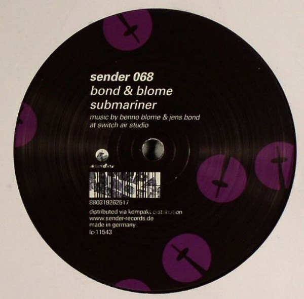 Bond & Blome - Control Your Soul | Sender Records (sender 068) - 2