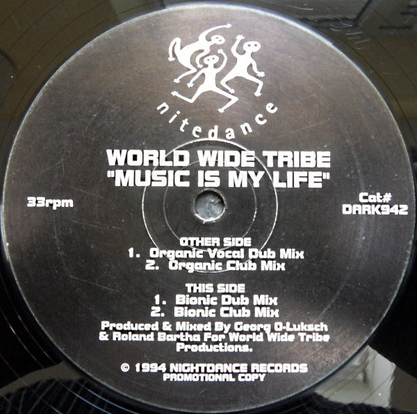World Wide Tribe - Music Is My Life | Nitedance Records (DARK 942) - main World Wide Tribe - Music Is My Life | Nitedance Records (DARK 942) - main