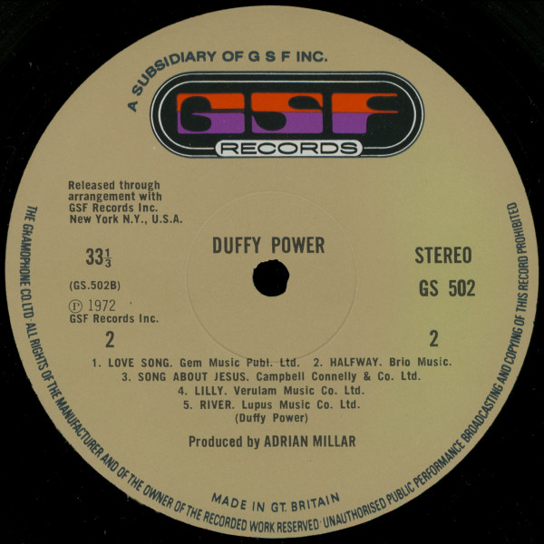 Duffy Power - Duffy Power | GSF Records (GS 502) - 4