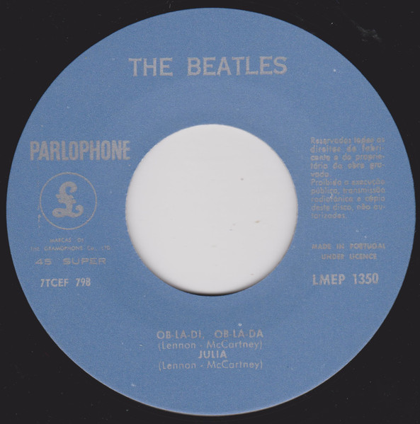 The Beatles - Ob-La-Di, Ob-La-Da | Parlophone (LMEP 1350) - 3