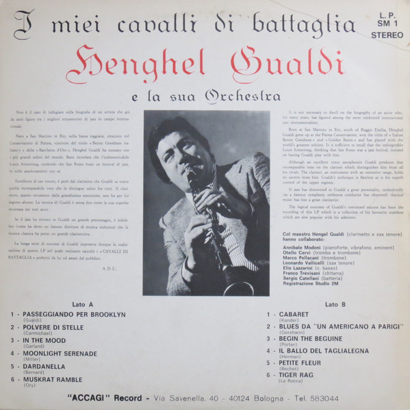 Henghel Gualdi E La Sua Orchestra - I Miei Cavalli Di Battaglia | HG Record (L.P. SM 1) - 2 Henghel Gualdi E La Sua Orchestra - I Miei Cavalli Di Battaglia | HG Record (L.P. SM 1) - 2