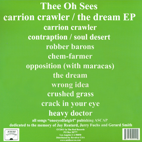 Thee Oh Sees - Carrion Crawler / The Dream EP | In The Red Recordings (ITR-222) - 3 Thee Oh Sees - Carrion Crawler / The Dream EP | In The Red Recordings (ITR-222) - 3