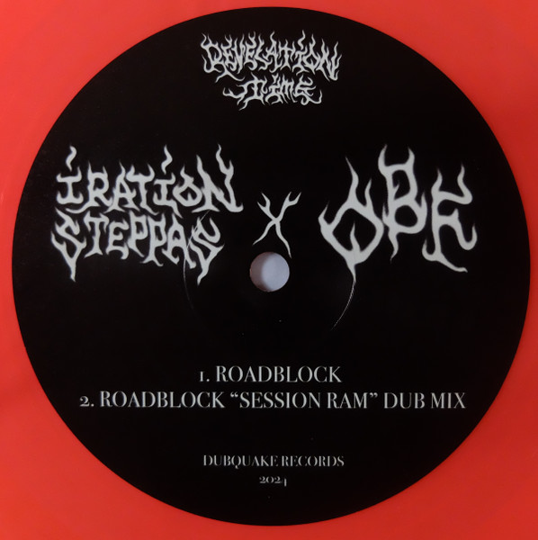 Iration Steppas X O.B.F - Roadblock / Calling Jahovia | Dubquake Records (DBQK1225) - main